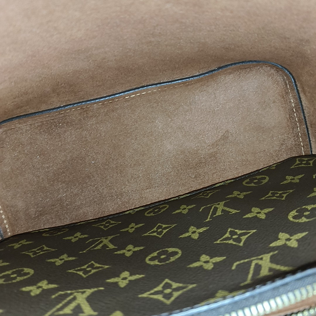 NÉONOÉ MM Monogram Coated Canvas Brown