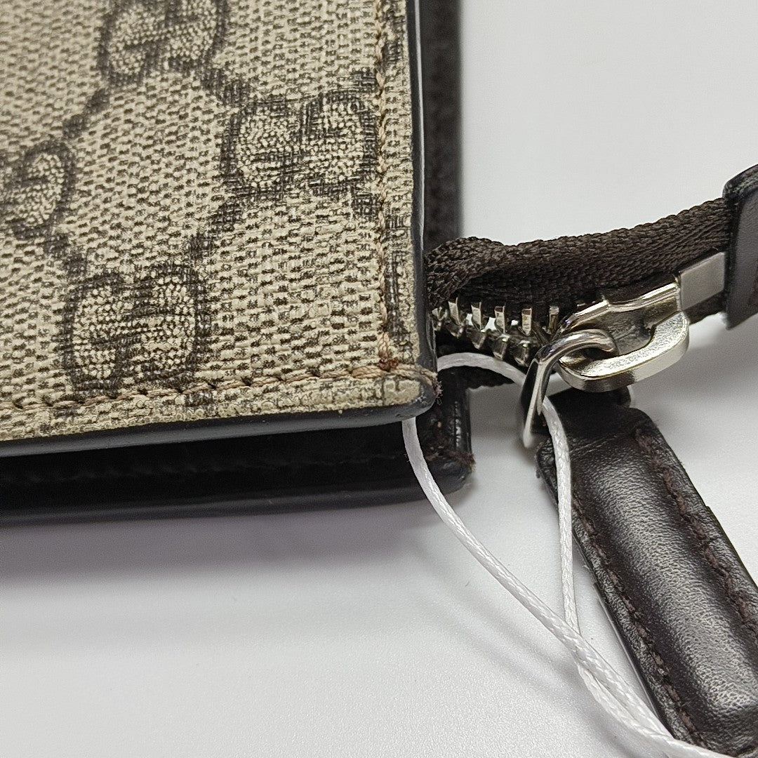 GG Supreme Monogram Coated Canvas Black