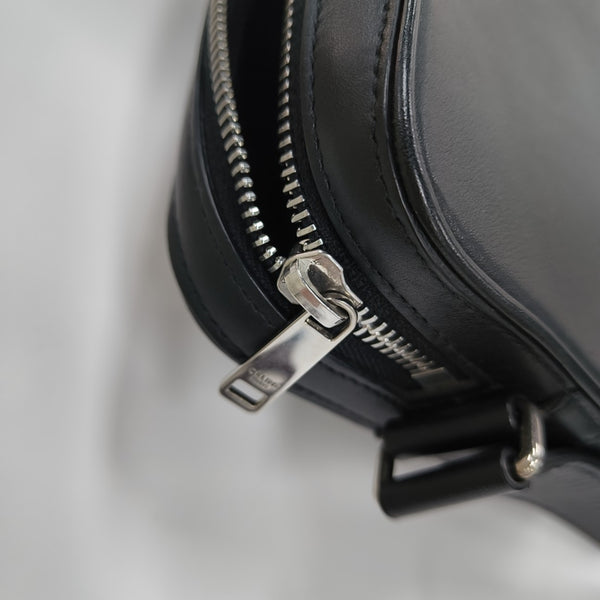 Calfskin Shoulder Bag Medium Black