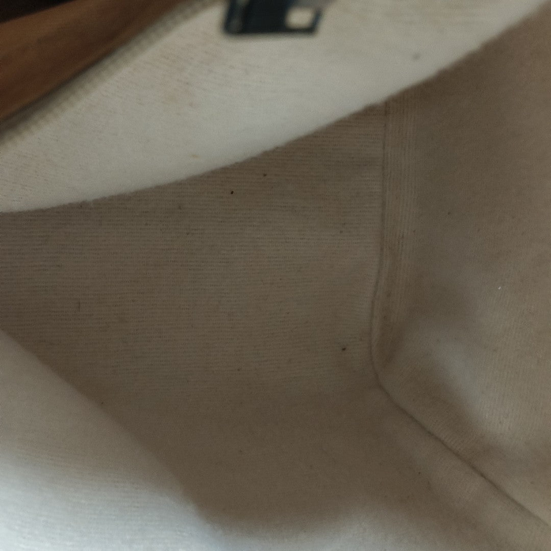 Monogram Coated Canvas Top Handle Bag Beige
