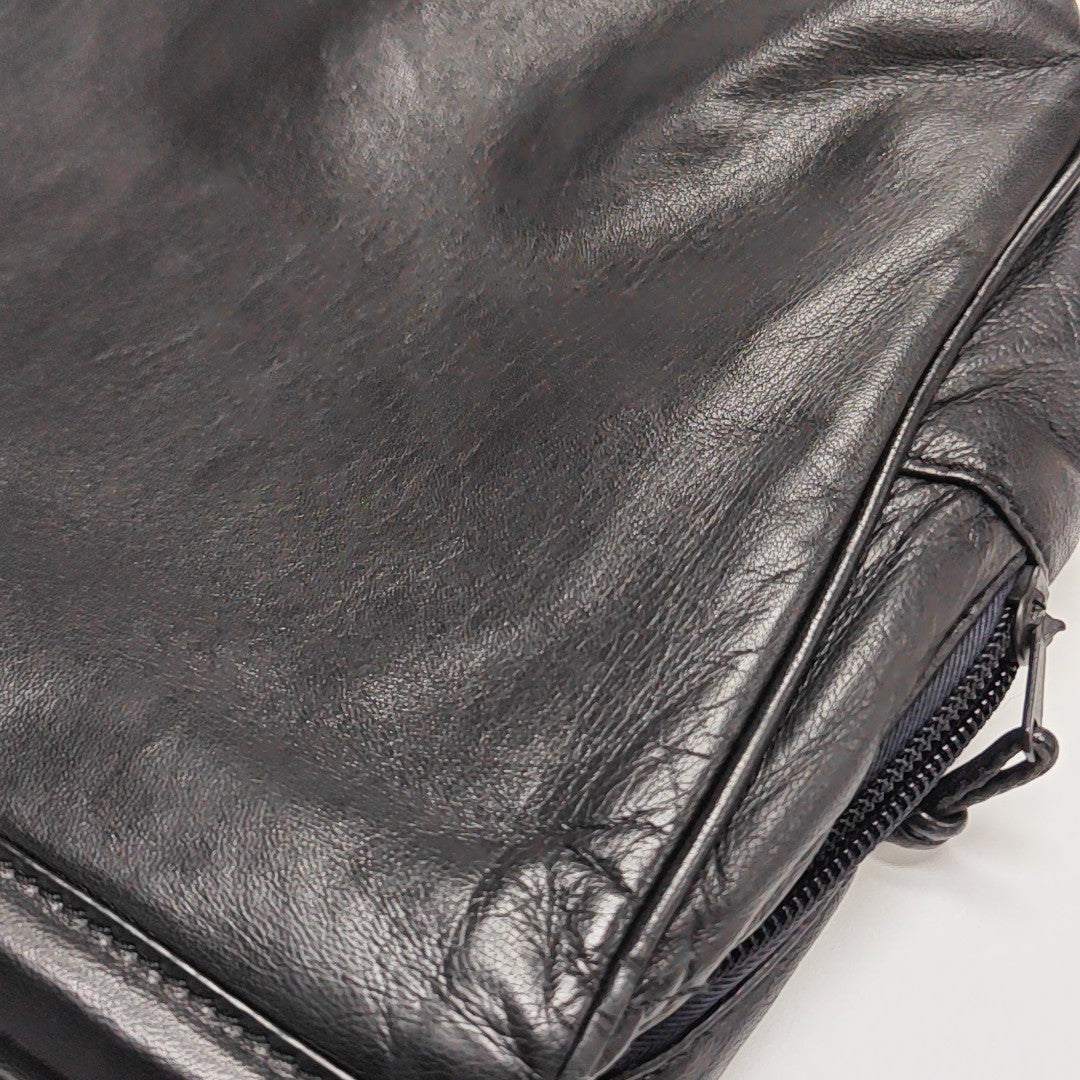 Lambskin Shoulder Bag Black