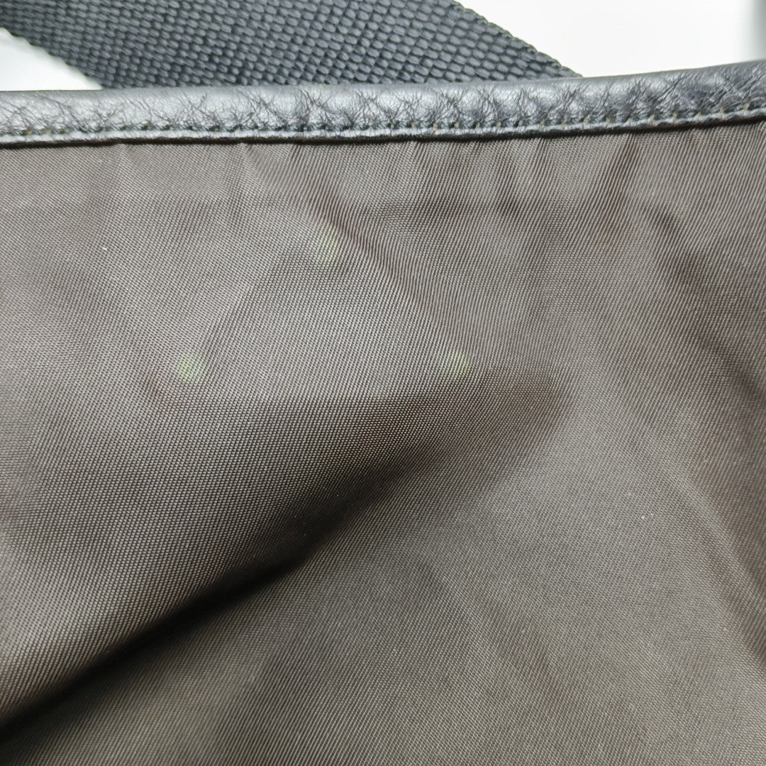 Nylon Shoulder Bag Brown