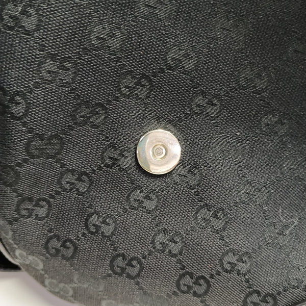 Monogram Canvas Shoulder Bag Black