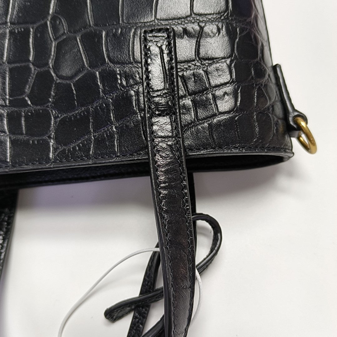 Calfskin Shoulder Bag Black