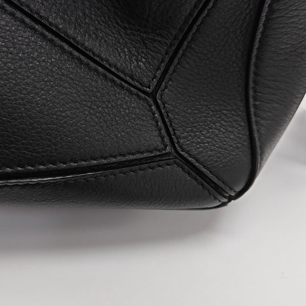 Puzzle Edge Small Calfskin Black