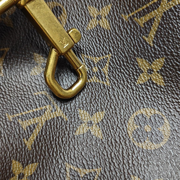 Monogram Coated Canvas Shoulder Bag GM Brown