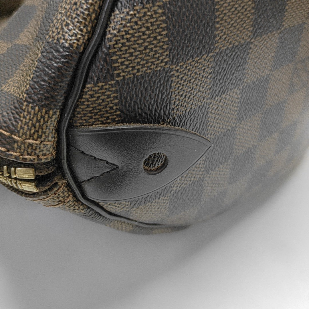 SPEEDY 30 Damier Ebene Coated Canvas Brown