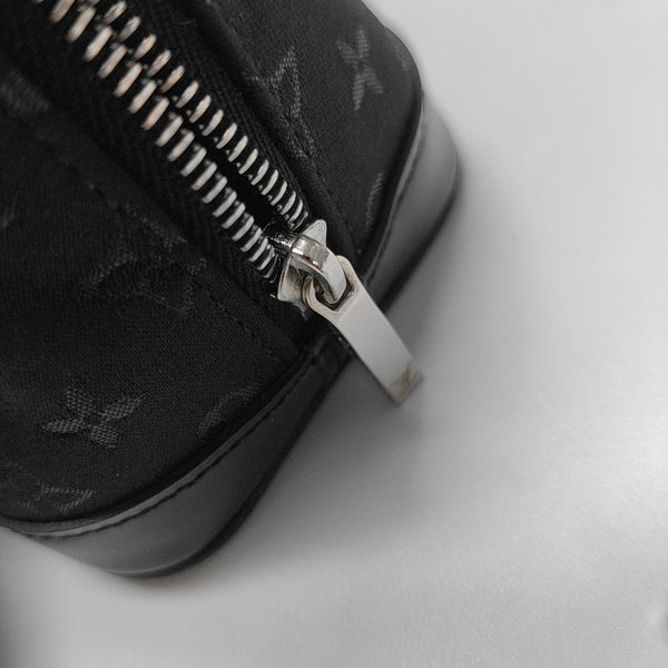 ALMA Mini Monogram Silk Satin Black