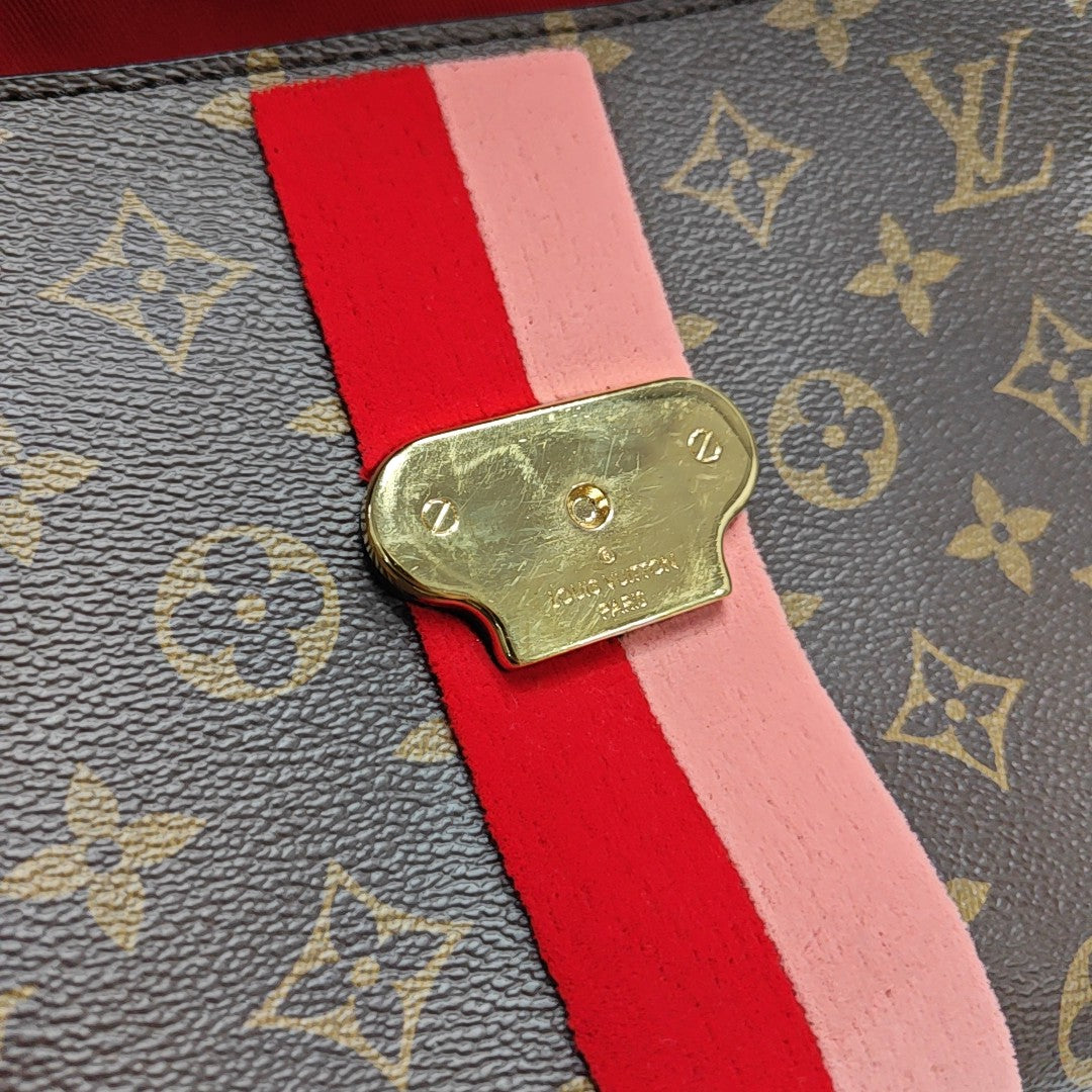 GEORGES BB Monogram Coated Canvas Brown