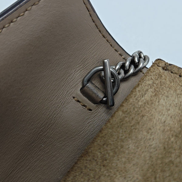 Dionysus Super Mini Monogram Coated Canvas Beige