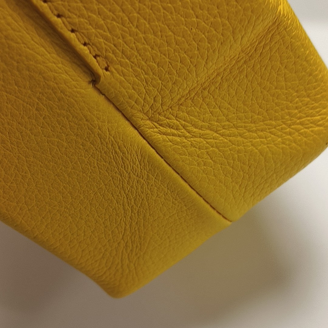 Shopping Bag Super Mini Calfskin Yellow