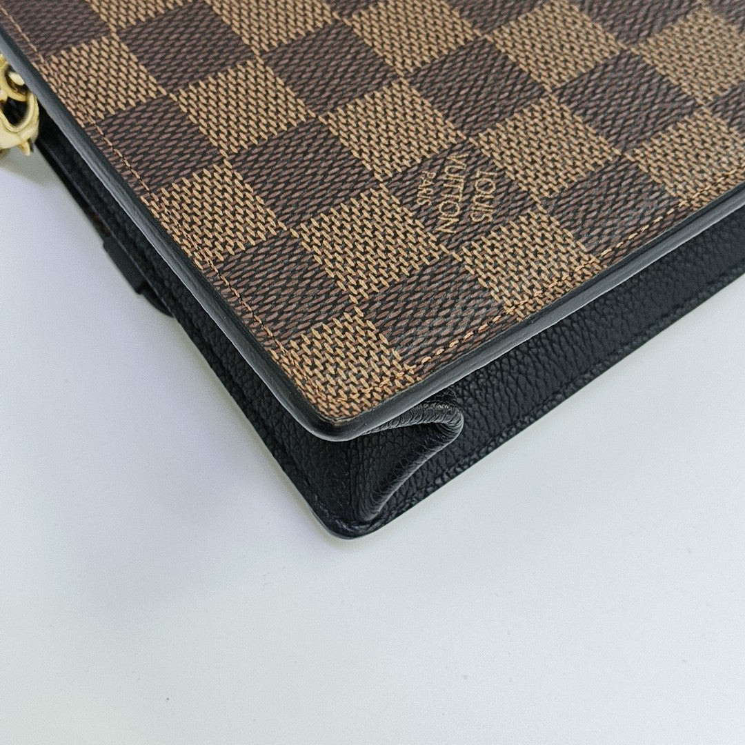VAVIN Damier Ebene Coated Canvas Brown