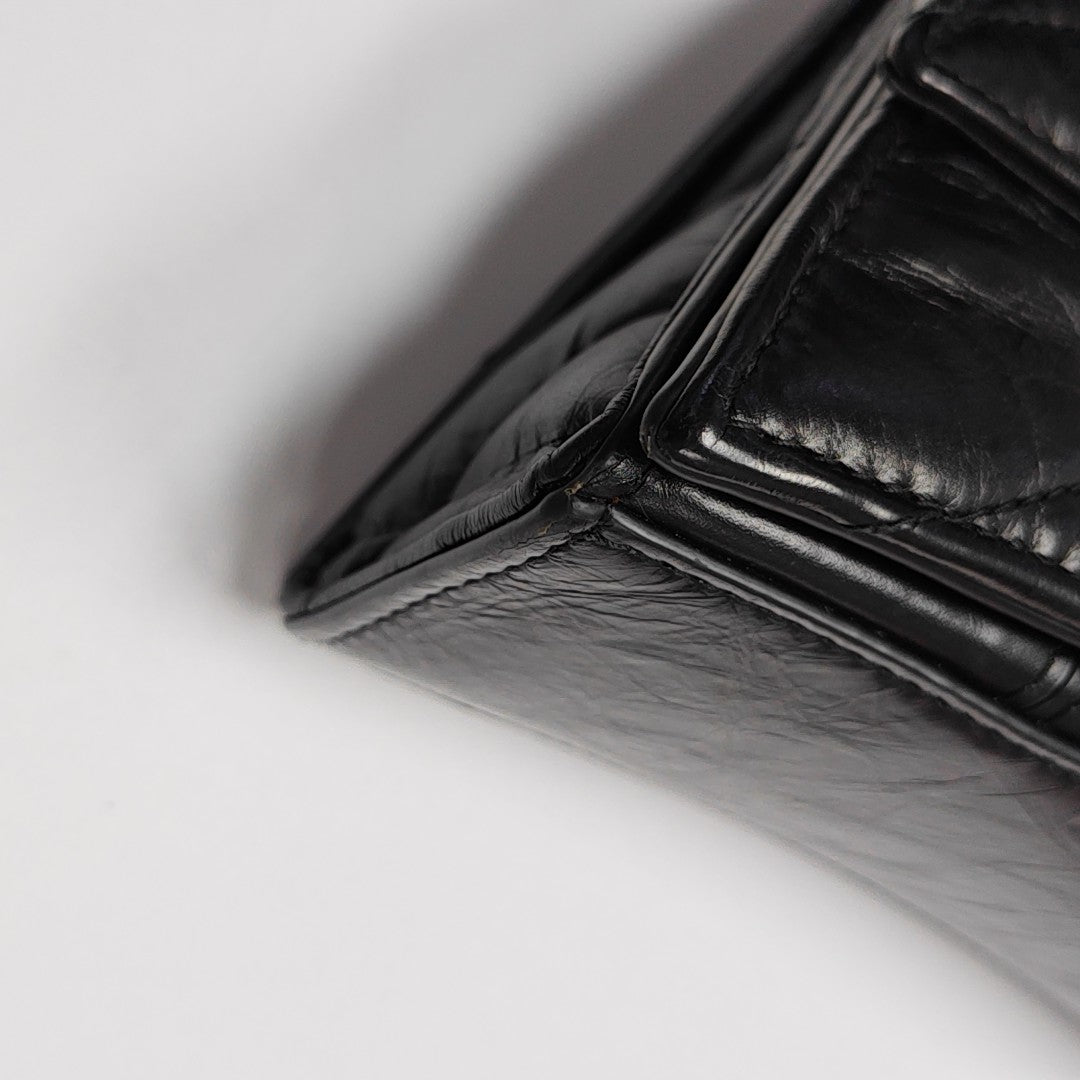 Crush Small Quilted Calfskin Black
