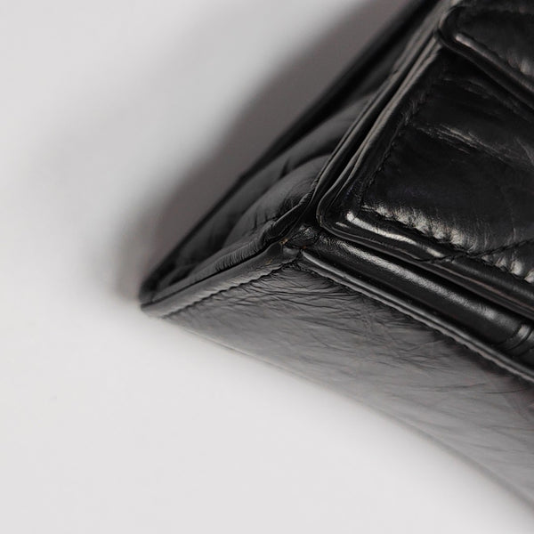 Crush Small Quilted Calfskin Black