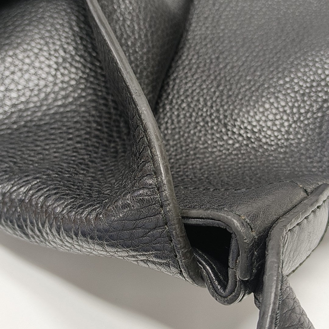 Calfskin Shoulder Bag Black