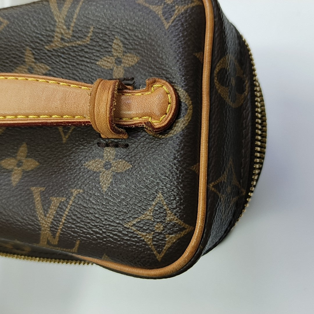 NICE Mini Monogram Coated Canvas Brown