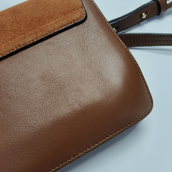 Faye Small Calfskin Brown