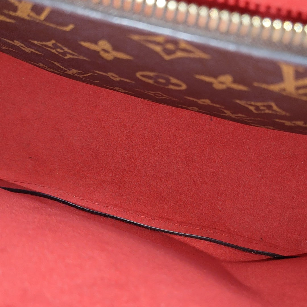 NÉONOÉ MM Monogram Coated Canvas Brown