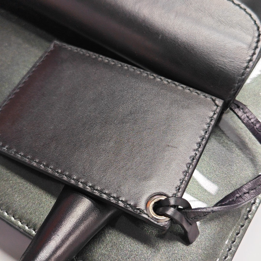 Padlock Work Patent Leather Green