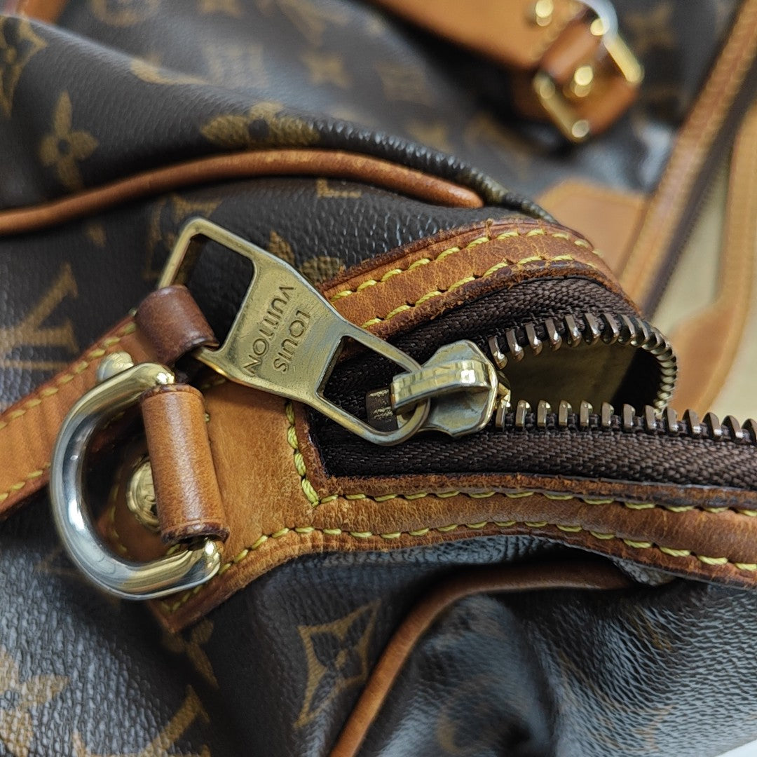 RETIRO GM Monogram Coated Canvas Brown