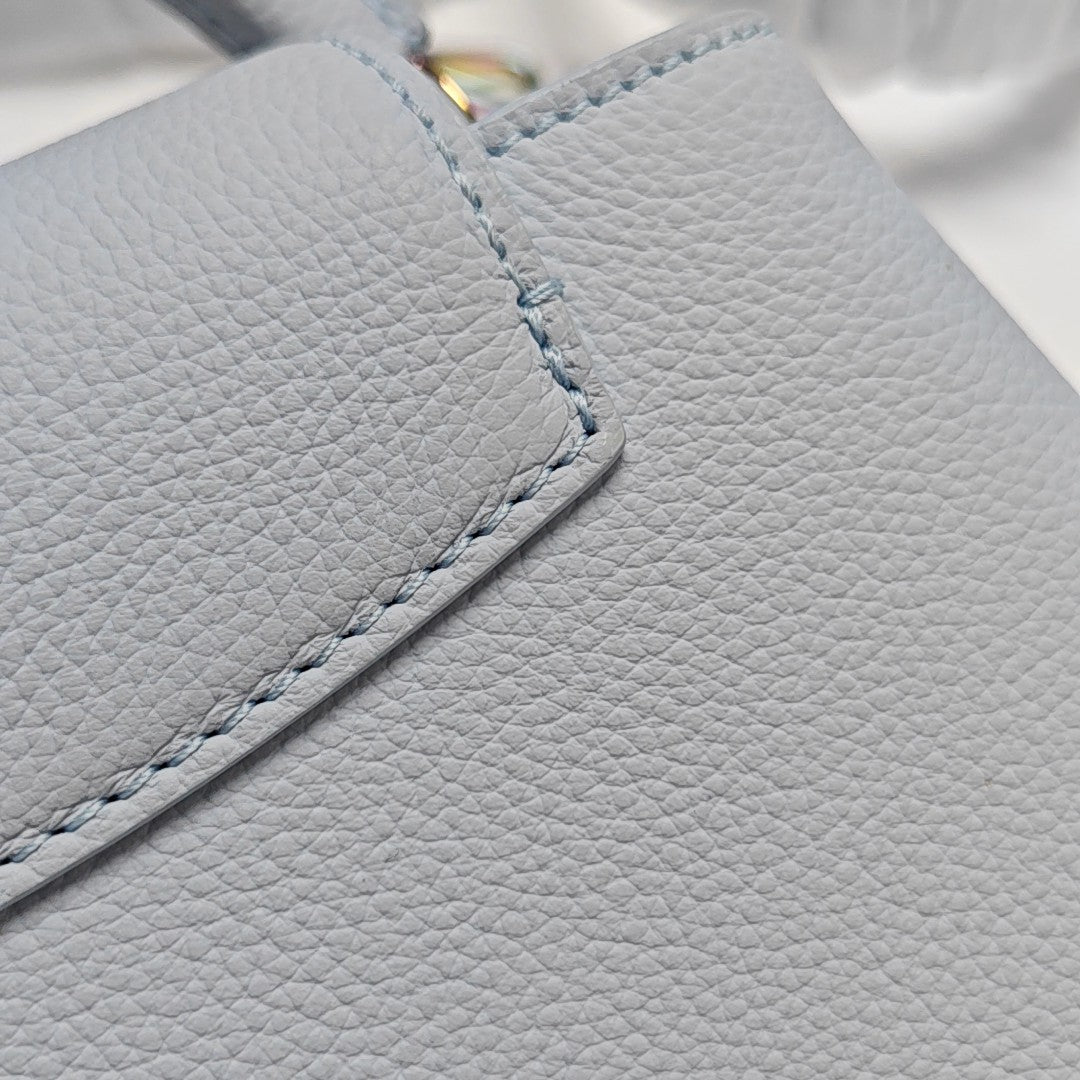 CAPUCINES Mini Calfskin Blue