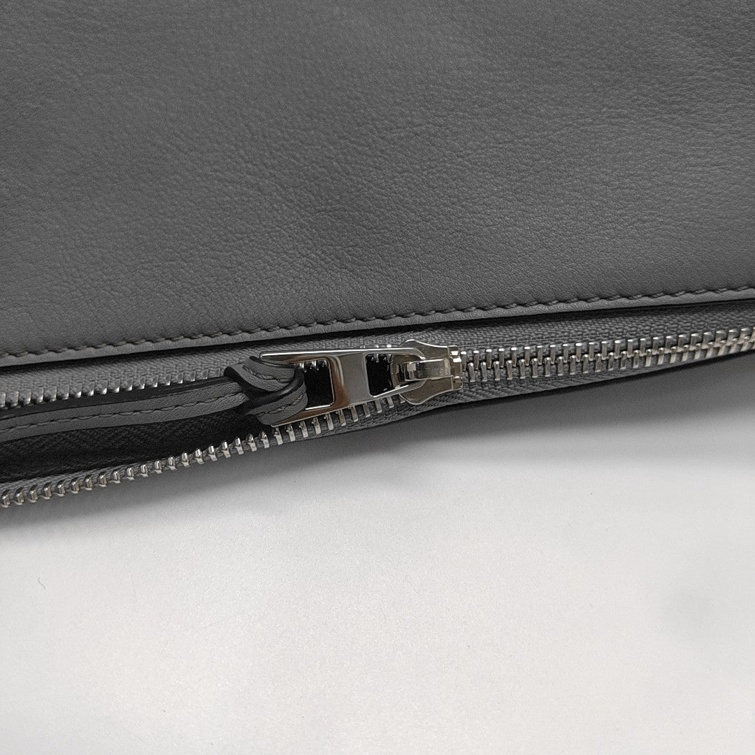 Calfskin Shoulder Bag Gray
