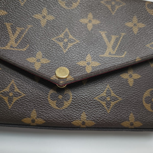 FÉLICIE Monogram Coated Canvas Brown