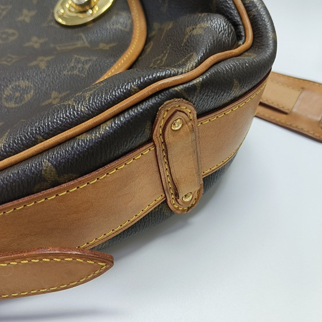TULUM GM Monogram Coated Canvas Brown