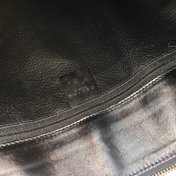 Coated Canvas Tote Bag Black