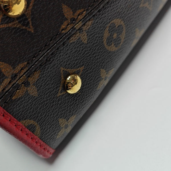 POPINCOURT PM Monogram Coated Canvas Brown