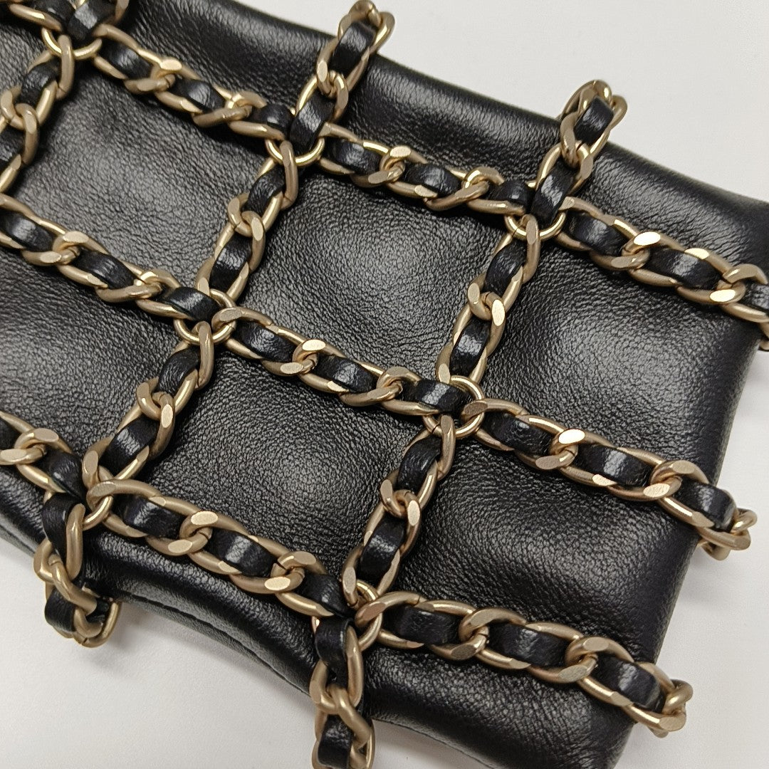 Lambskin Crossbody Bag Black