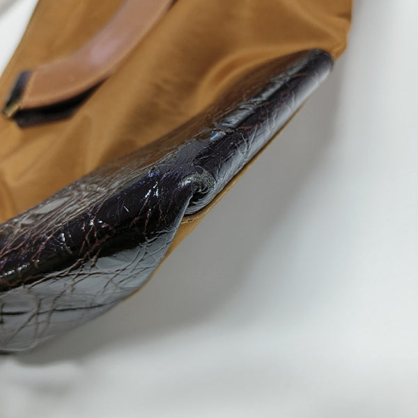 Nylon Tote Bag Brown