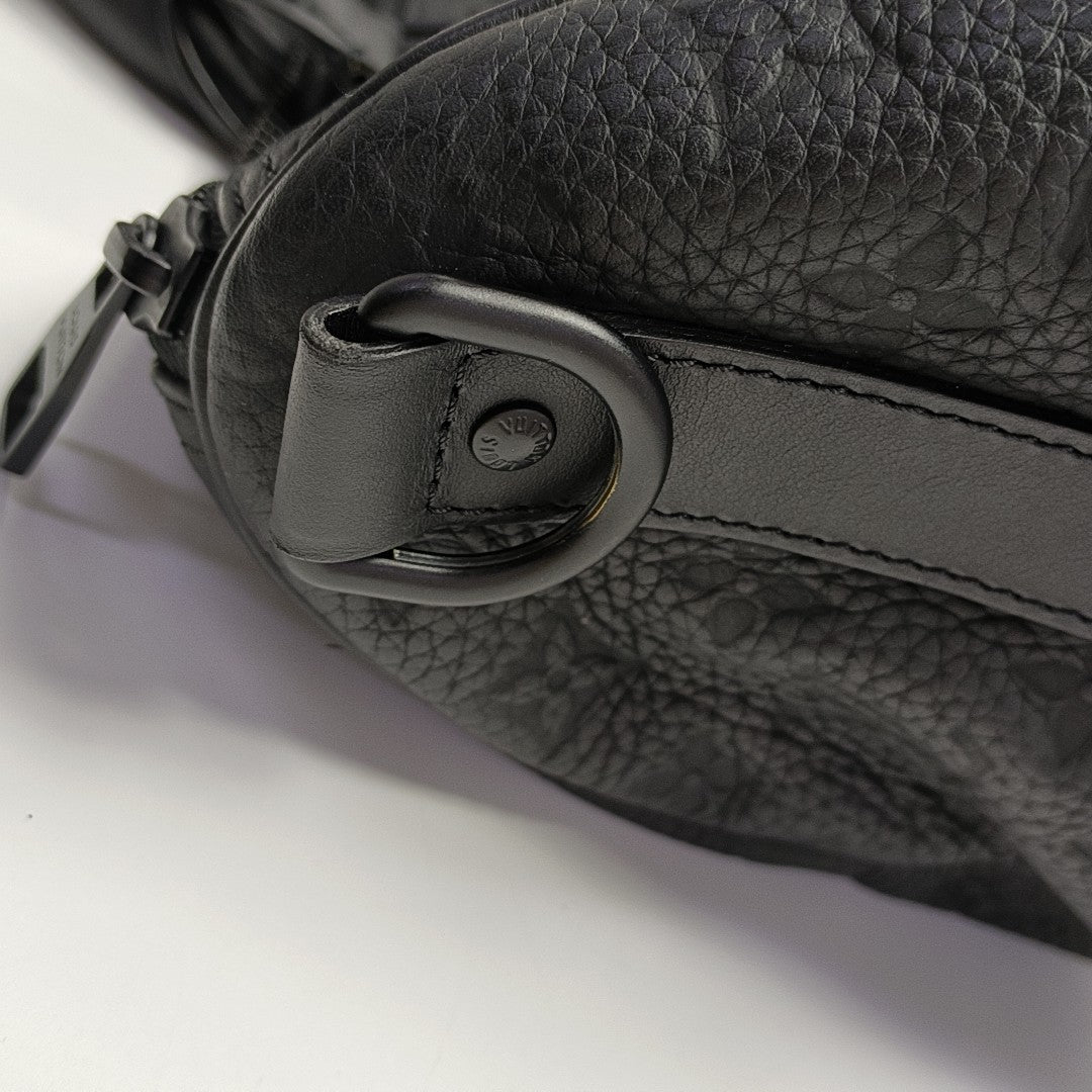 KEEPALL 35 Monogram Calfskin Black