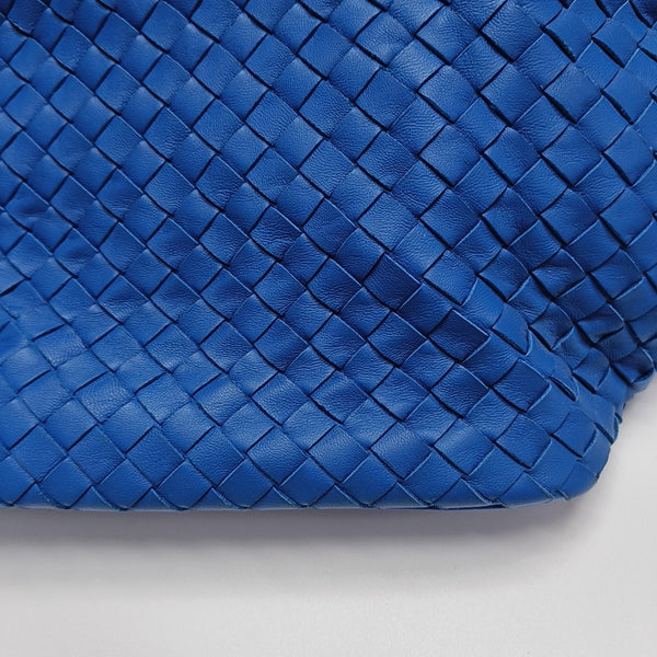 Lambskin Top Handle Bag Blue