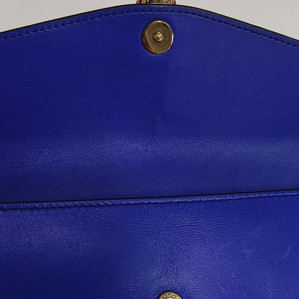 SERPENTI FOREVER Calfskin Blue Wallet