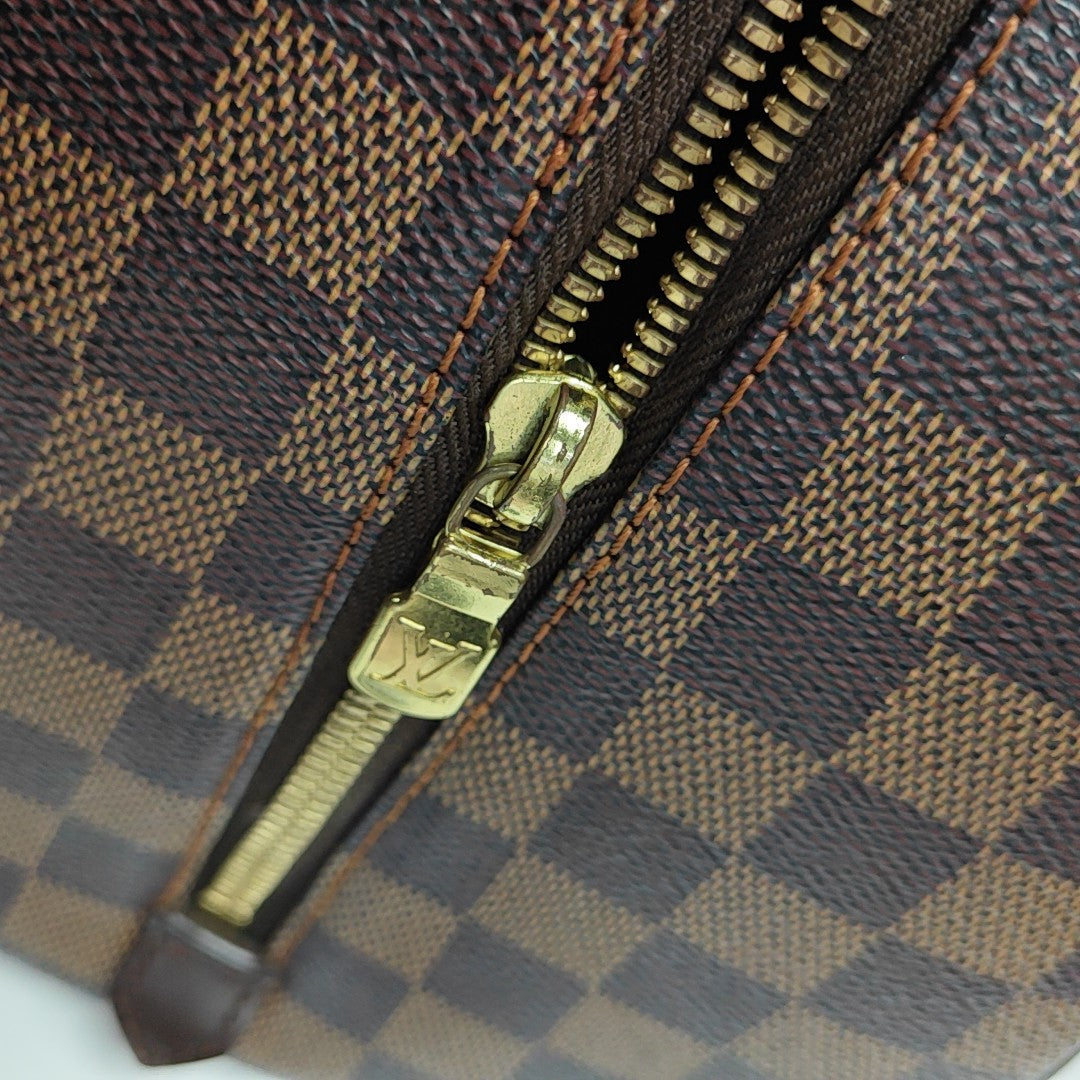 RIBERA MM Damier Ebene Coated Canvas Brown