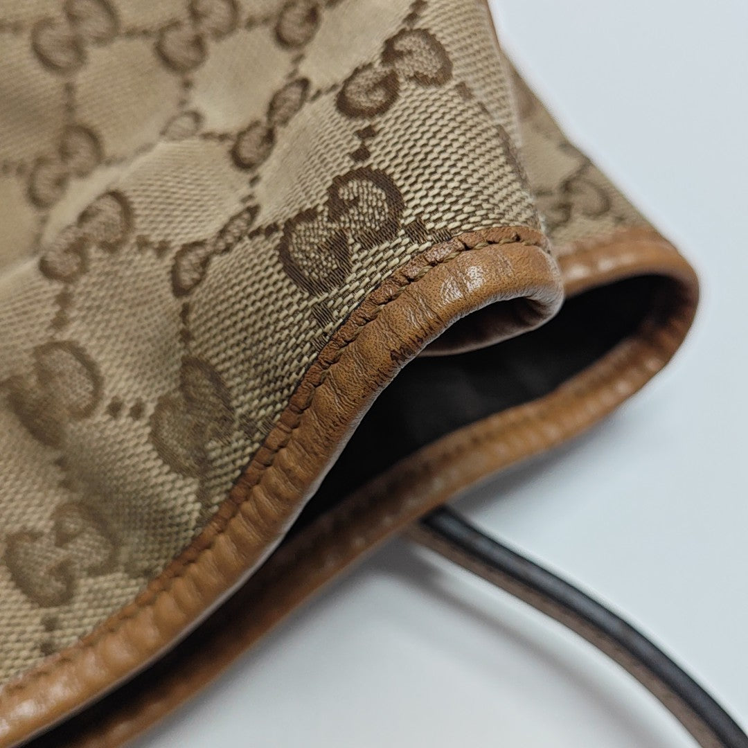 Monogram Canvas Tote Bag Beige
