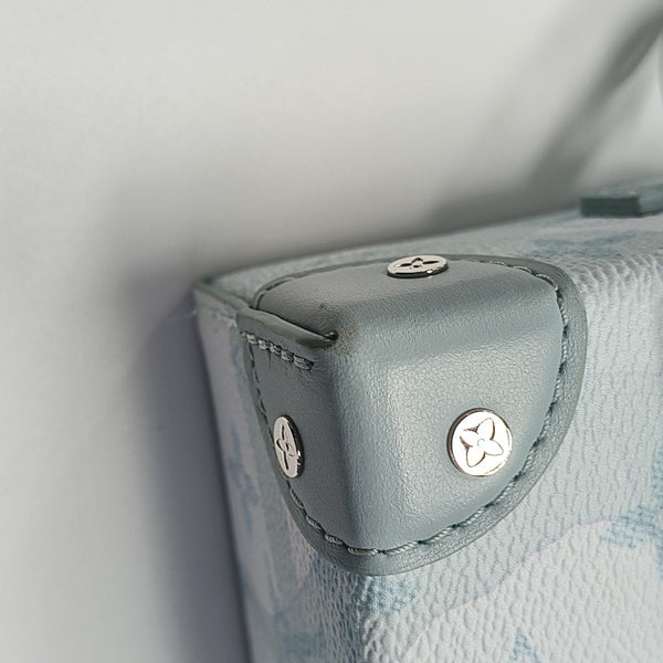STEAMER Mini Monogram Coated Canvas Blue