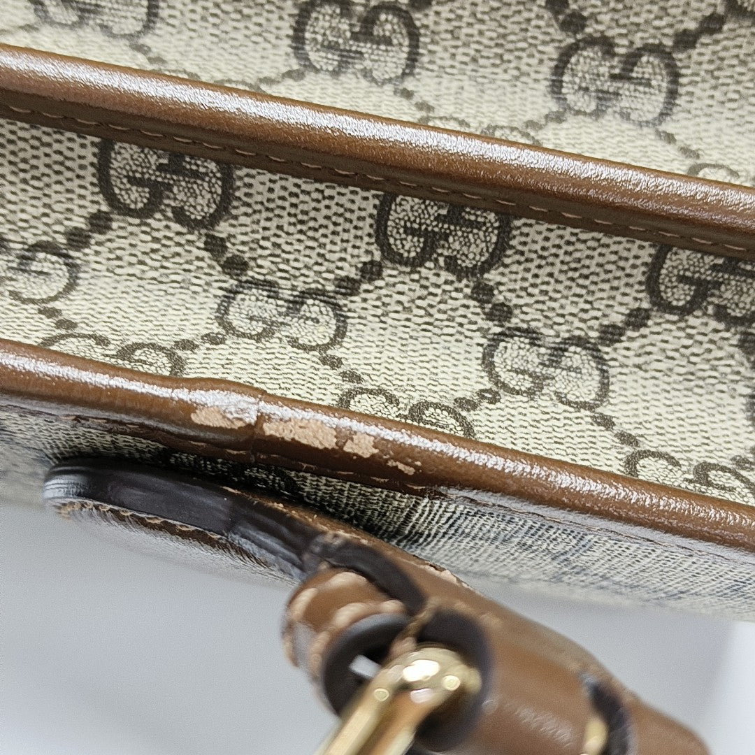 Retro Mini Monogram Coated Canvas Beige