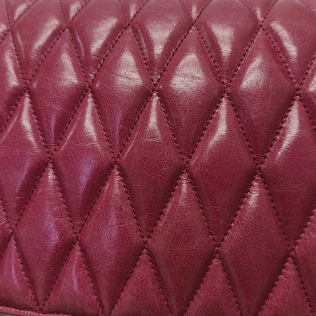 Quilted Lambskin Shoulder Bag Pink