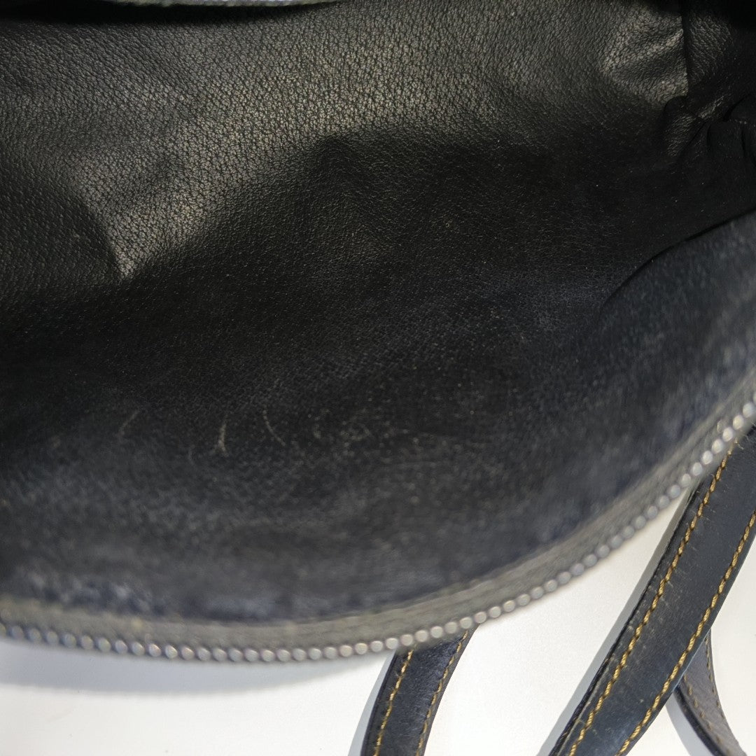 Coated Canvas Shoulder Bag Beige