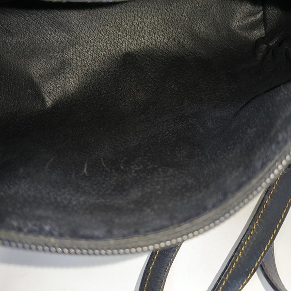Coated Canvas Shoulder Bag Beige