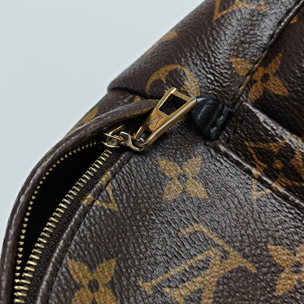 PALM SPRINGS Mini Monogram Coated Canvas Brown