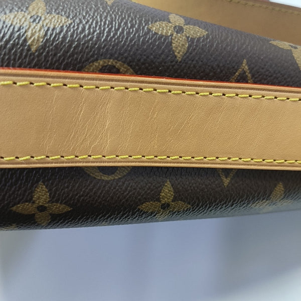 ALL IN GM Monogram Coated Canvas Brown