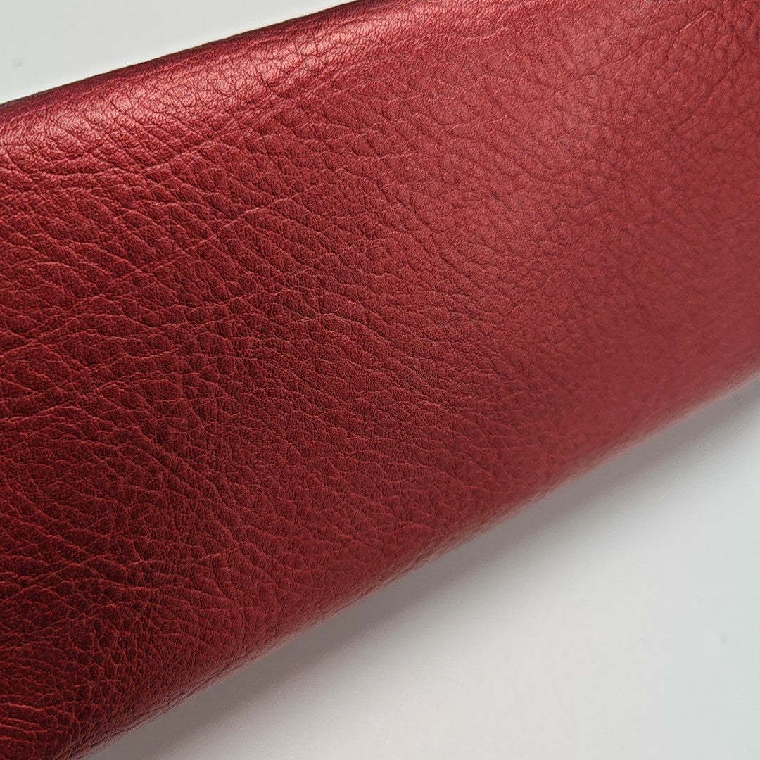 Leather Clutch Red