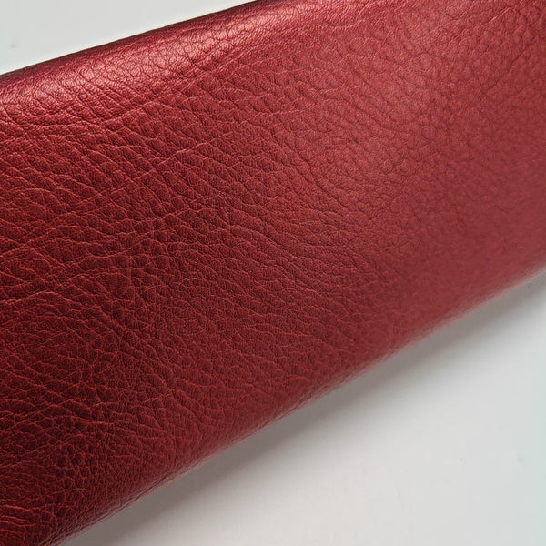 Leather Clutch Red