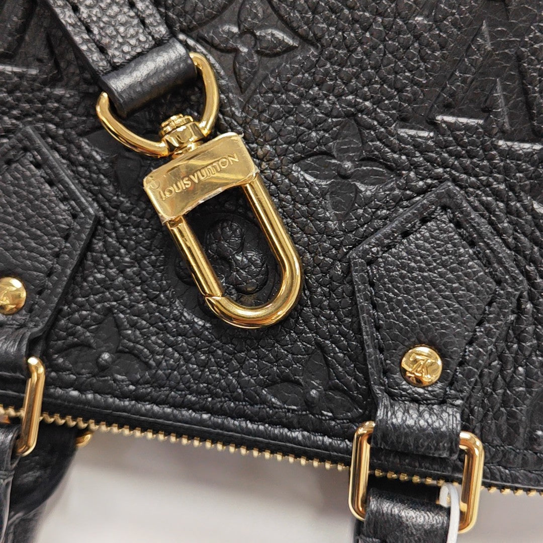 SPEEDY Nano Monogram Calfskin Black
