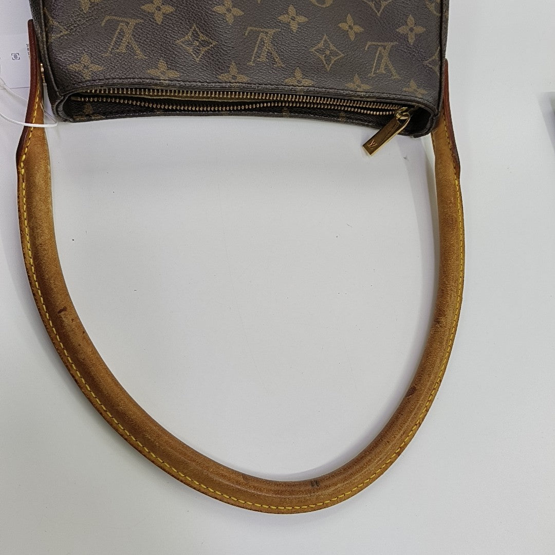 LOOPING MM Monogram Coated Canvas Brown