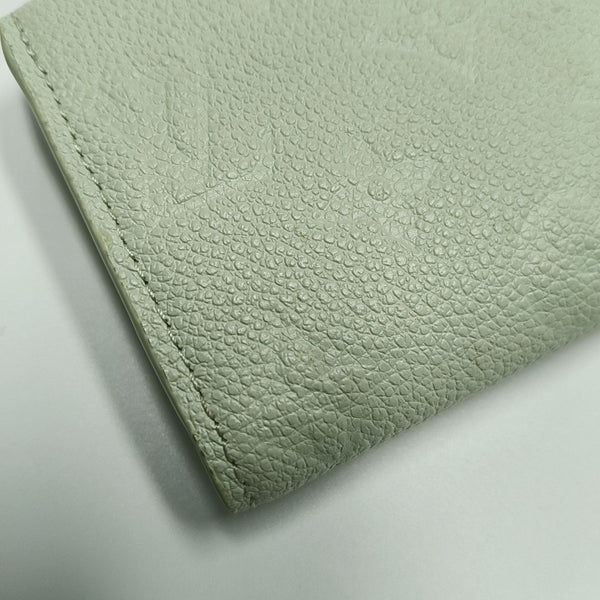ROSALIE Monogram Calfskin Green Wallet