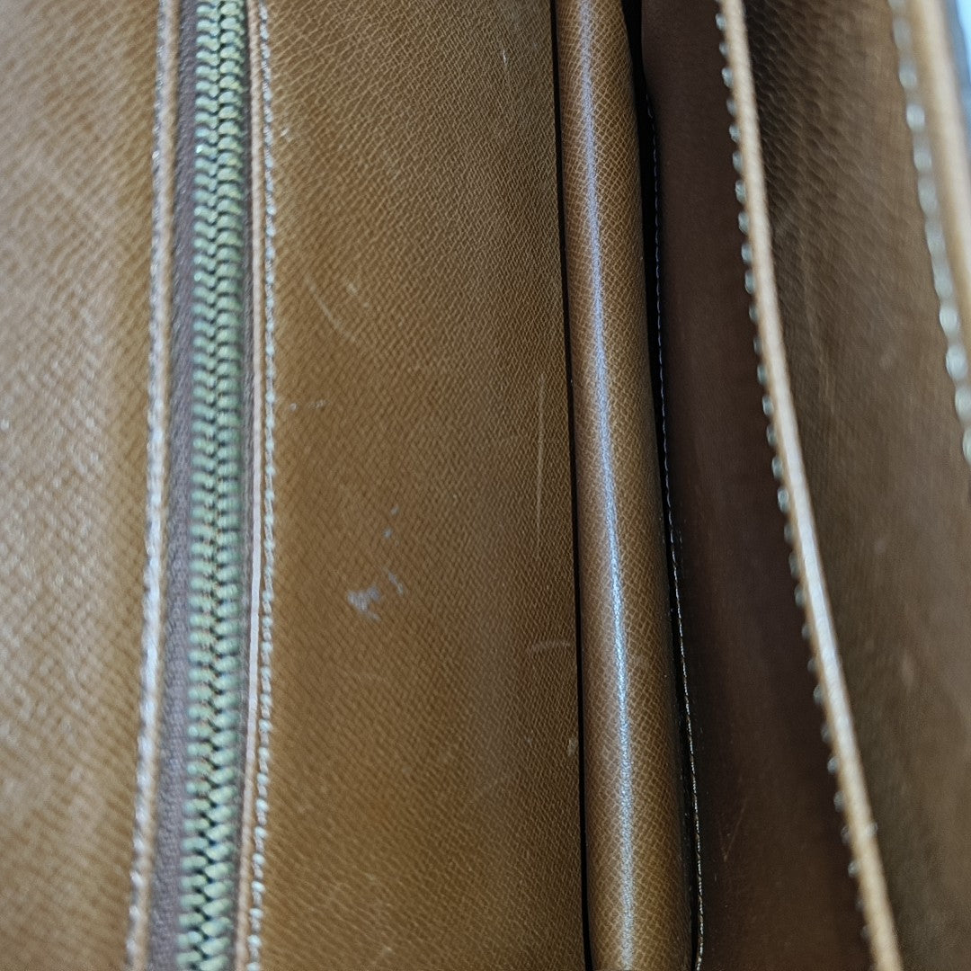 DAME Monogram Coated Canvas Brown